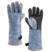 Welding Gloves BBQ Grill Oven 500°C / 932°F Extreme Heat Resistant Leather Gauntlets (Size 10, XL, 16" Extra Long)