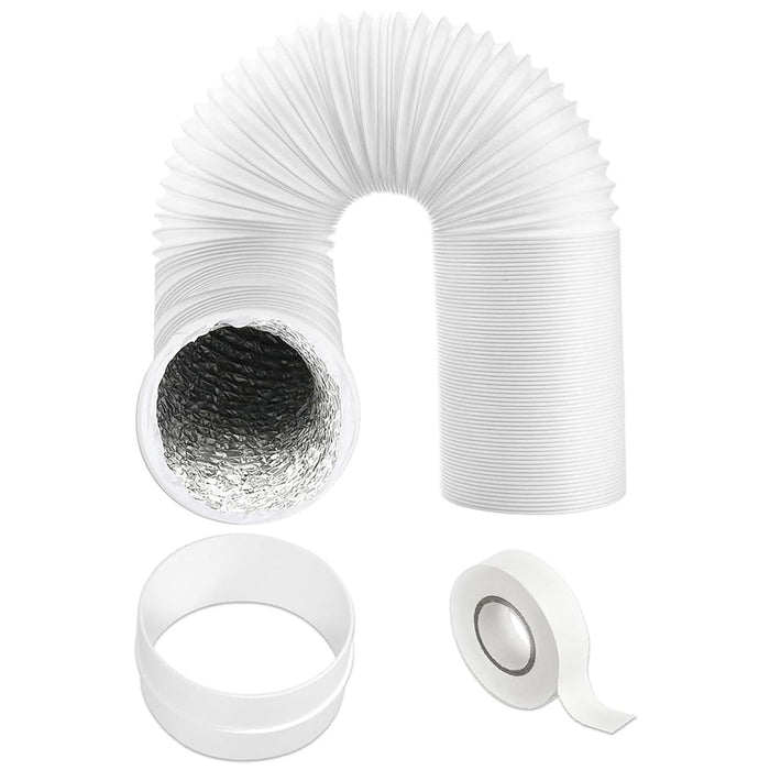 Air Con Hose Kit Universal for Portable Air Conditioning Units PVC Heat Insulated Aluminium Foil Lined Duct Extension Pipe Kit (6m, 5 Inches / 125mm)
