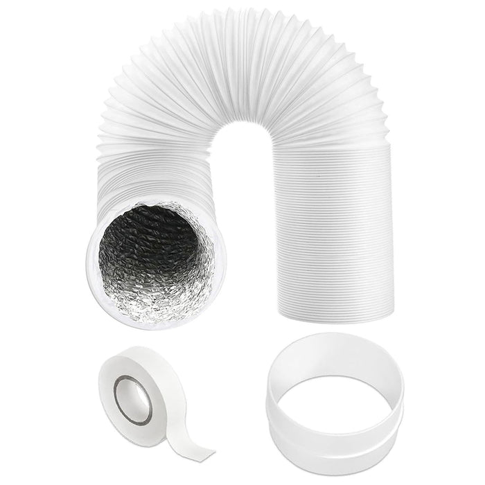 Air Con Hose Kit Universal for Portable Air Conditioning Units PVC Heat Insulated Aluminium Foil Lined Duct Extension Pipe Kit (6m, 5 Inches / 125mm)