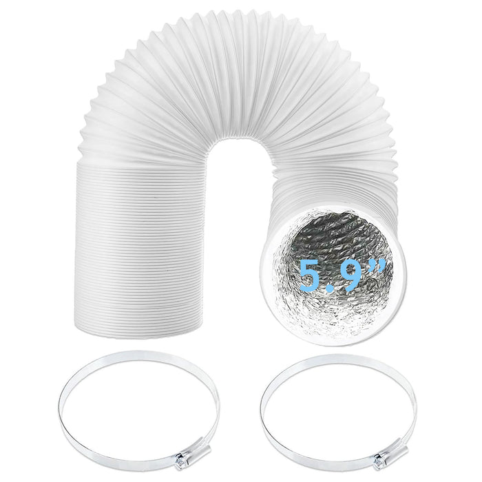 Vent Hose for Delonghi Air Con Conditioner AC 5.9" 6m Insulated Pipe Clips
