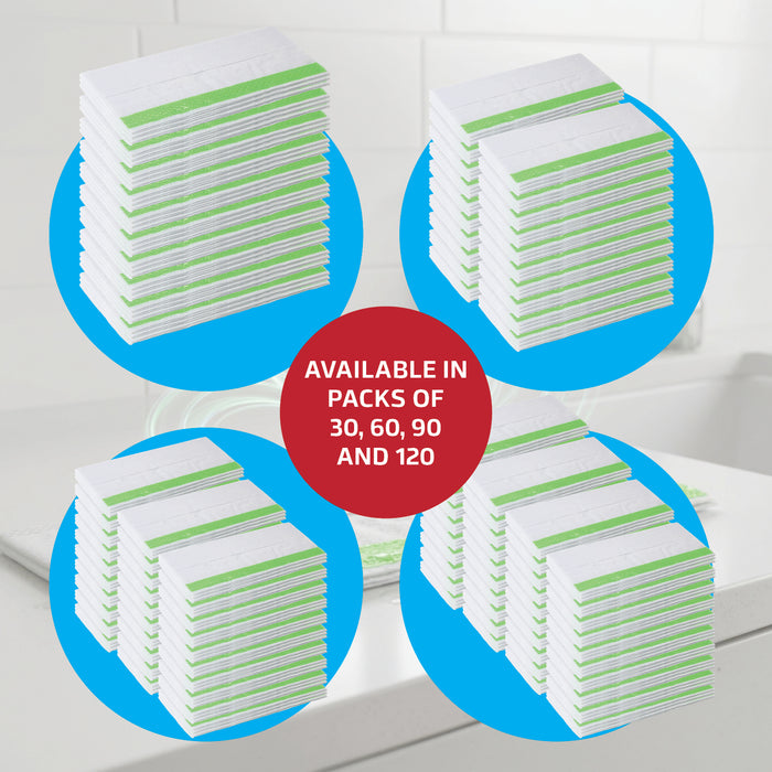 Mop Wet Refills for FLASH Speed Mop Scrub Strip Storage Tub Resealable 120 Pack