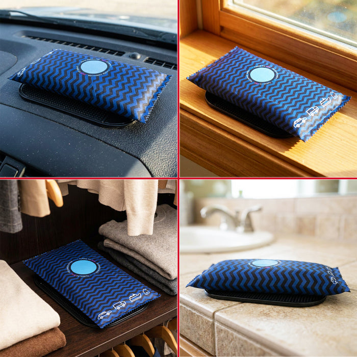 Reusable Dehumidifier Car Home Moisture Absorber Silica Gel Desiccant Bag with Non-Slip Mat (350g)