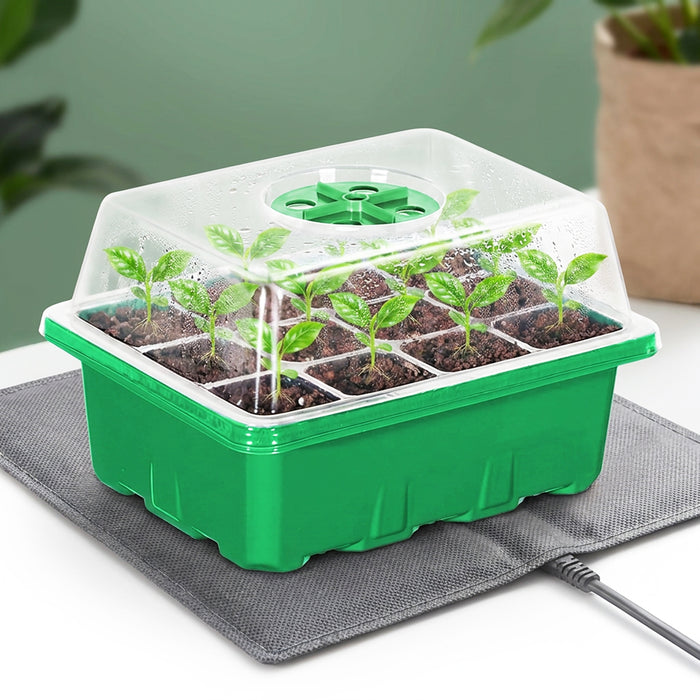 Seed Starting Propagator Tray Garden Plant Seedling Germination Starter Grow Kit (Pack of 10)