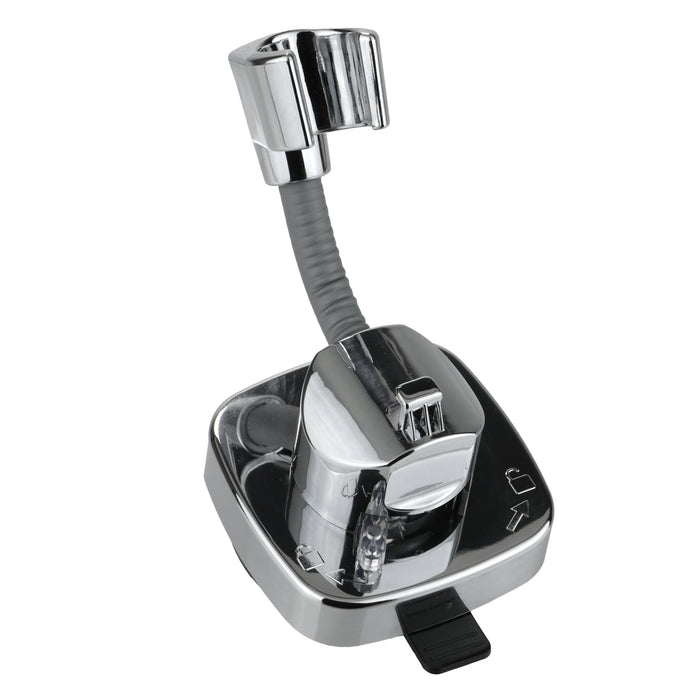 Shower Head Holder with Suction Cup Flexible Position Tool-Free Install Hook