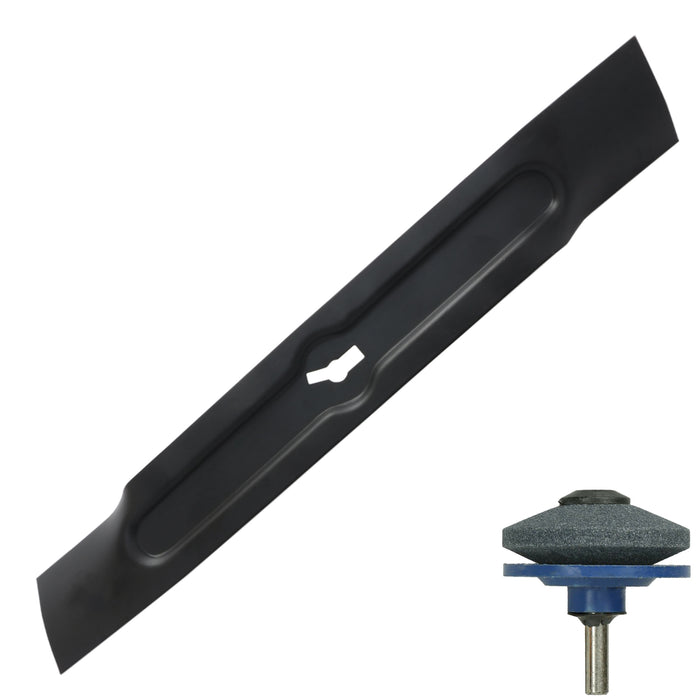 Lawnmower Blade for Einhell GE-CM 18/33 Li GE-CM 36/33 Li GE-CM 36/34-1 33cm + Sharpener
