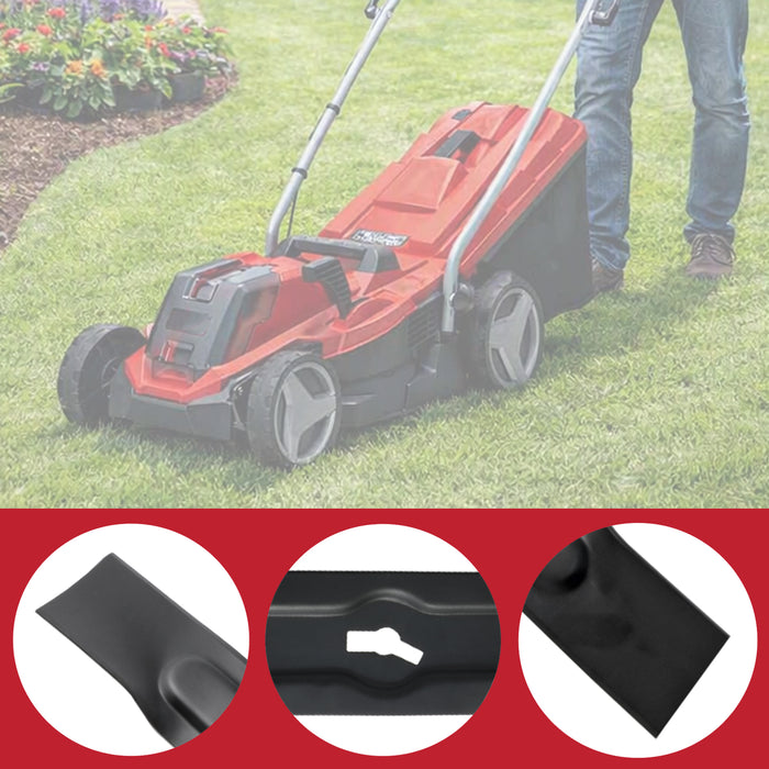 Lawnmower Blade for Einhell GE-CM 18/33 Li GE-CM 36/33 Li GE-CM 36/34-1 33cm + Sharpener