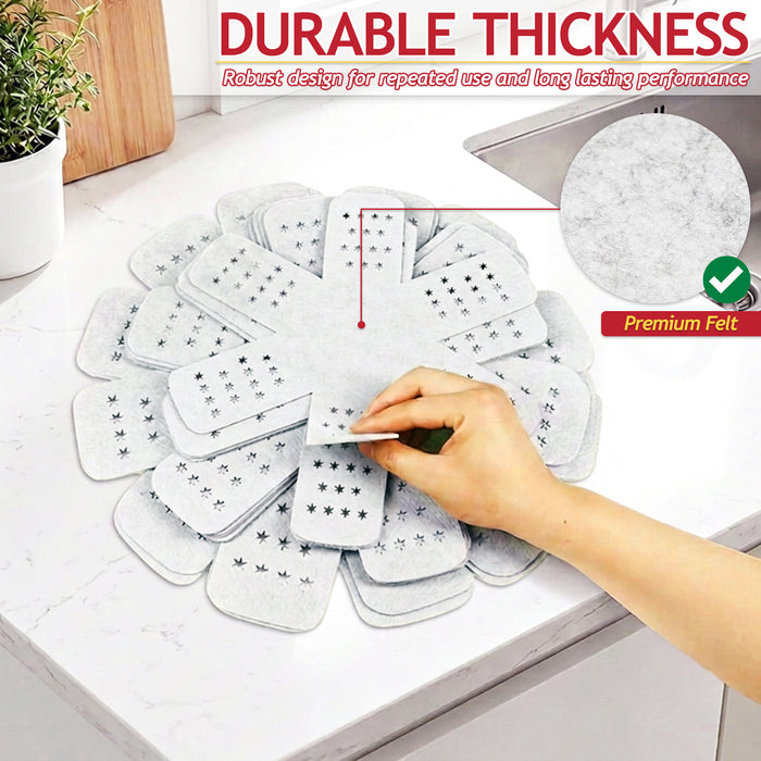 Felt Stacking Protector Divider Liners for Pots Pans Bowls Plates Cookware (Small / Medium / Large, Pack of 12)