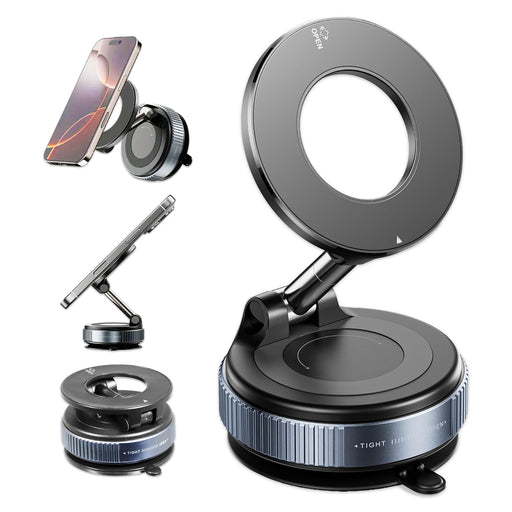 Magnetic Car Phone Holder for Apple iPhone 12 13 14 15 16 17 fits MagSafe Case Adjustable 360° Rotation Dashboard Windscreen Mount