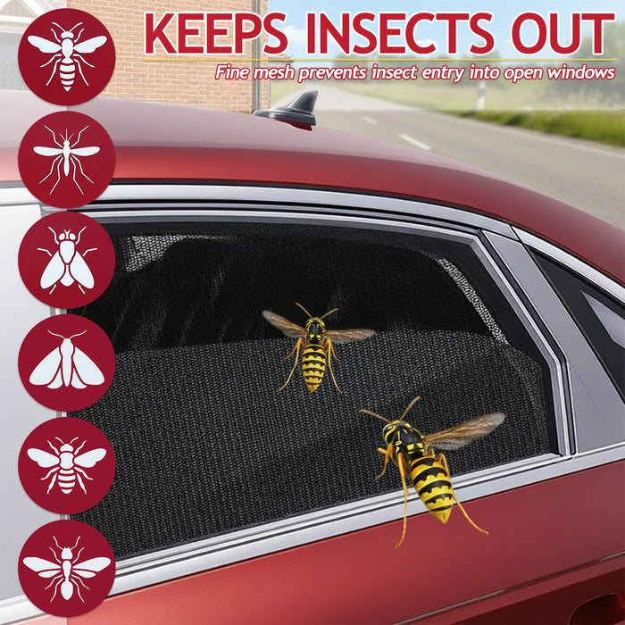 Universal Car Rear Window Shades Sun Glare Protection Back Passenger Seat Privacy Shade (Pack of 2)