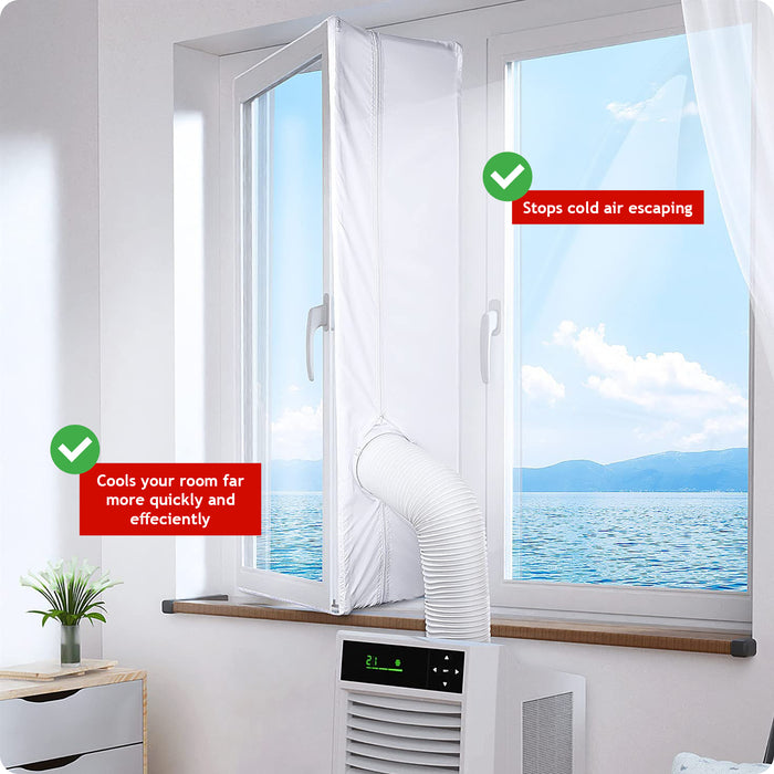 2m Window Seal Kit for Tumble Dryer Sealing Zip Hose Vent Universal