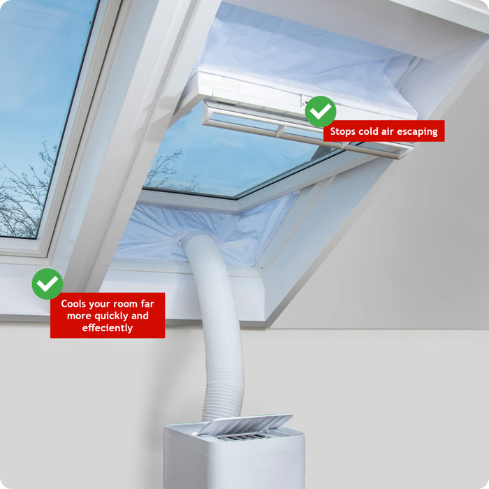 Air Con Window Seal Kit for Velux Air Conditioning Zip Hose Vent 2m AC (2 Pack)