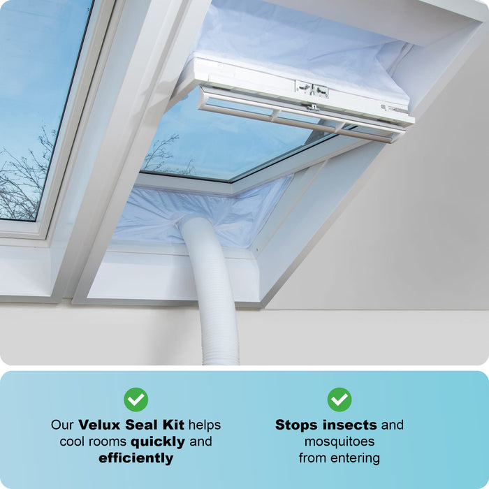 Air Con Window Seal Kit for Velux Air Conditioning Zip Hose Vent 2m AC (2 Pack)