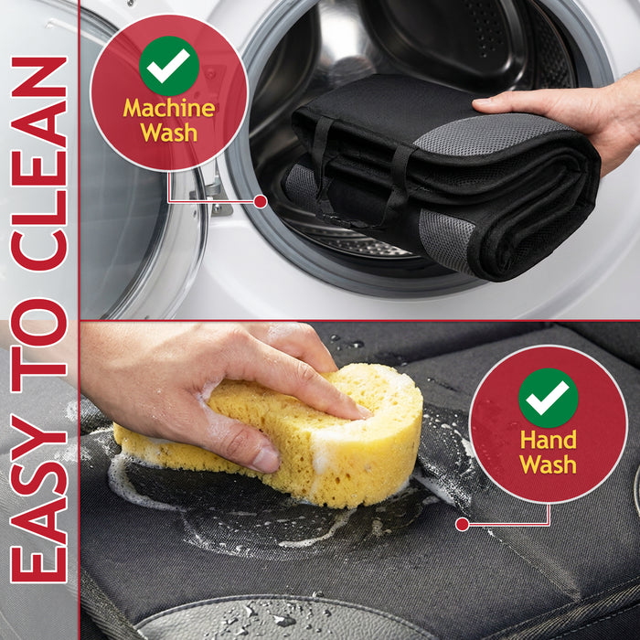 Universal Car Seat Cover Protector with Storage Pockets for Child Seats Dogs Kids Pets