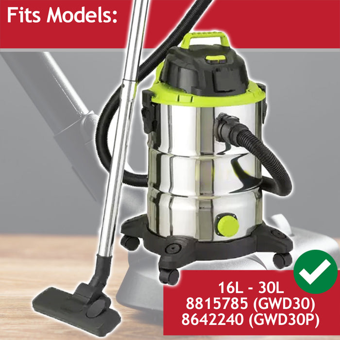 Wet & Dry Cartridge Filter for Guild 16L 30L 8815785 GWD30 8642240 GWD30P Vacuum Cleaner