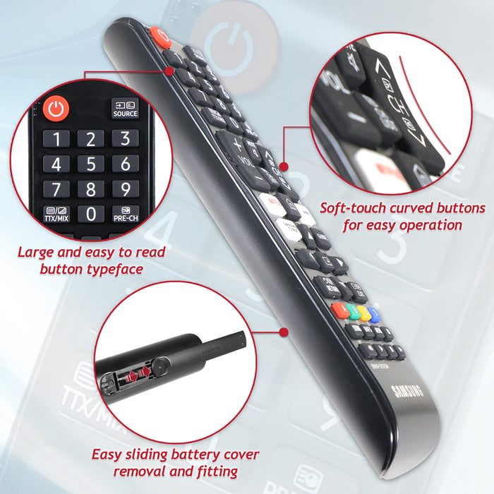 Samsung Smart TV Remote Control BN59-01315M GQ QE UE Series 1080p 4K QLED UHD Television Controller