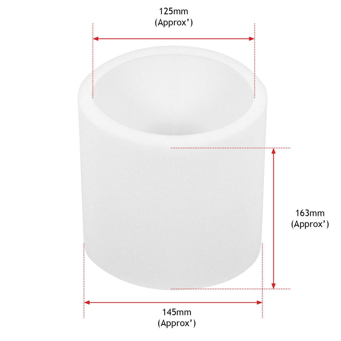 Cartridge Foam Filter for Titan TTB350 TTV431 16L 20L 30L 40L Vacuum + 10 Bags