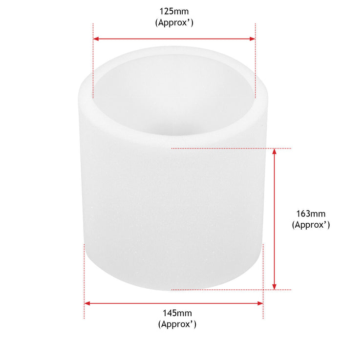Cartridge Foam Filter for Titan TTB350 TTV431 16L 20L 30L 40L Vacuum + 5 Bags