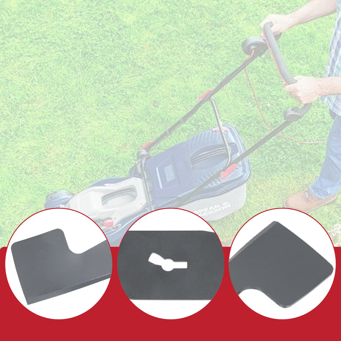 Rotary Blade for Spear & Jackson S1637ER S1637ER2 37cm Lawnmower Cutter 1488214 + Sharpener