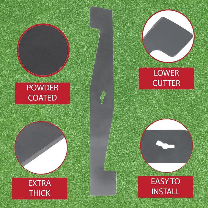 Rotary Blade for Spear & Jackson S1637ER S1637ER2 37cm Lawnmower Cutter 1488214 + Sharpener