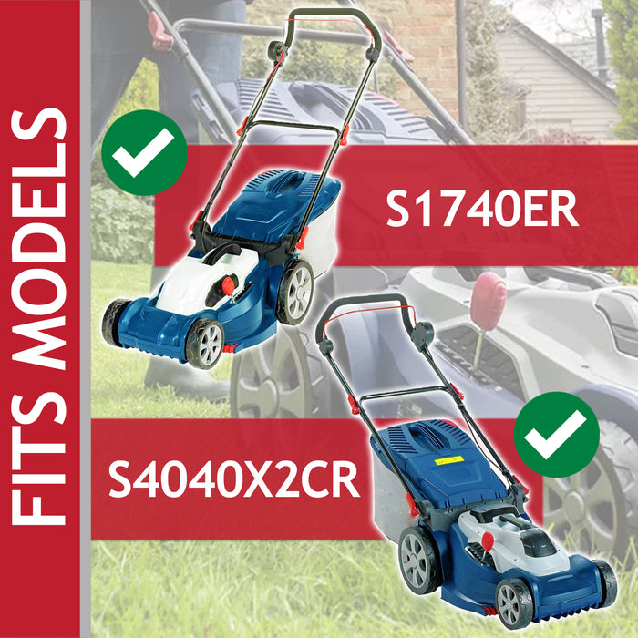 Metal Blade for Spear & Jackson S1740ER S4040X2CR Lawnmower (40cm, Pack of 2)