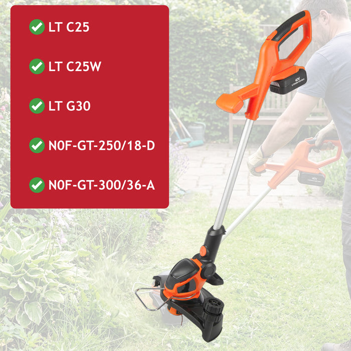 Spool Line Cover Cap for Yard Force LT C25 LT G30 N0F-GT-250/18-D Grass Trimmer Strimmer