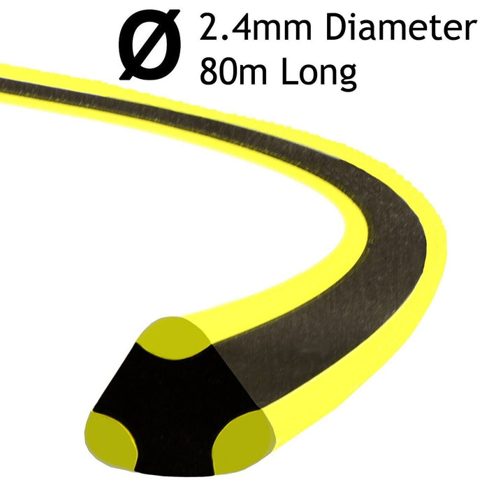 Bi-Comp Dual Core Spool Line for Ryobi Strimmer Trimmer 2.4mm, 80m