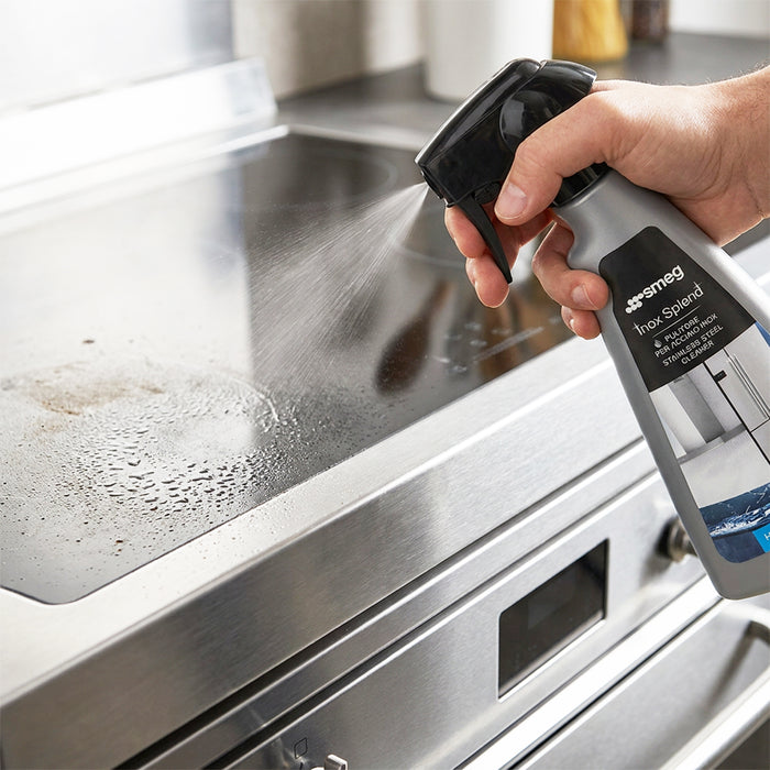 Smeg Inox Splend Stainless Steel Cleaning Detergent Spray Bottle (500ml, 901456)
