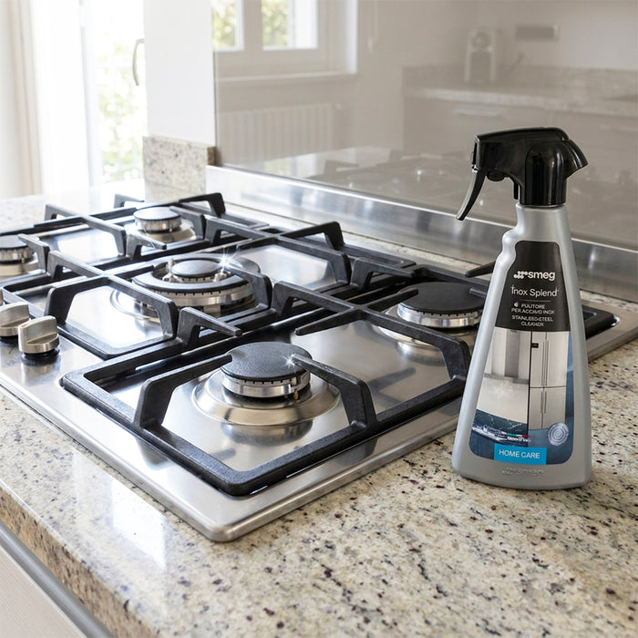 Smeg Inox Splend Stainless Steel Cleaning Detergent Spray Bottle (500ml, 901456)