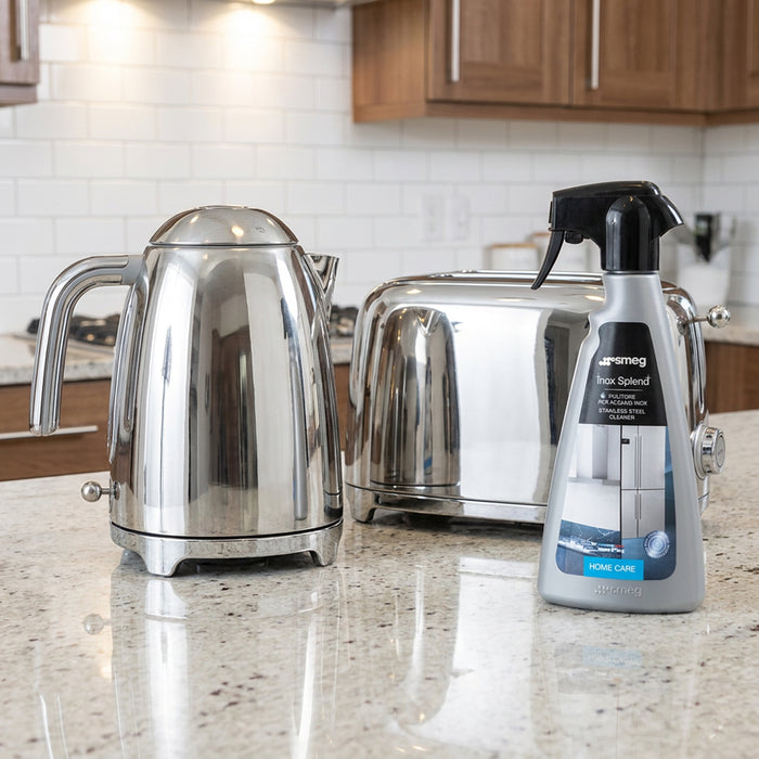Smeg Inox Splend Stainless Steel Cleaning Detergent Spray Bottle (500ml, 901456)