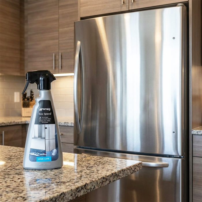 Smeg Inox Splend Stainless Steel Cleaning Detergent Spray Bottle (500ml, 901456)