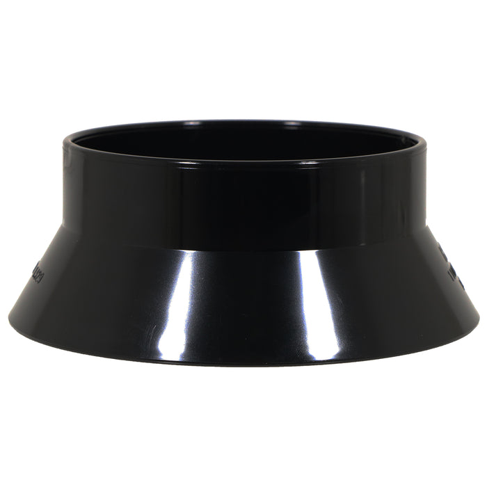 110mm Weathering Collar Soil Solvent Weld Pipe Roof Vent Sleeve Weather Skirt (Black)