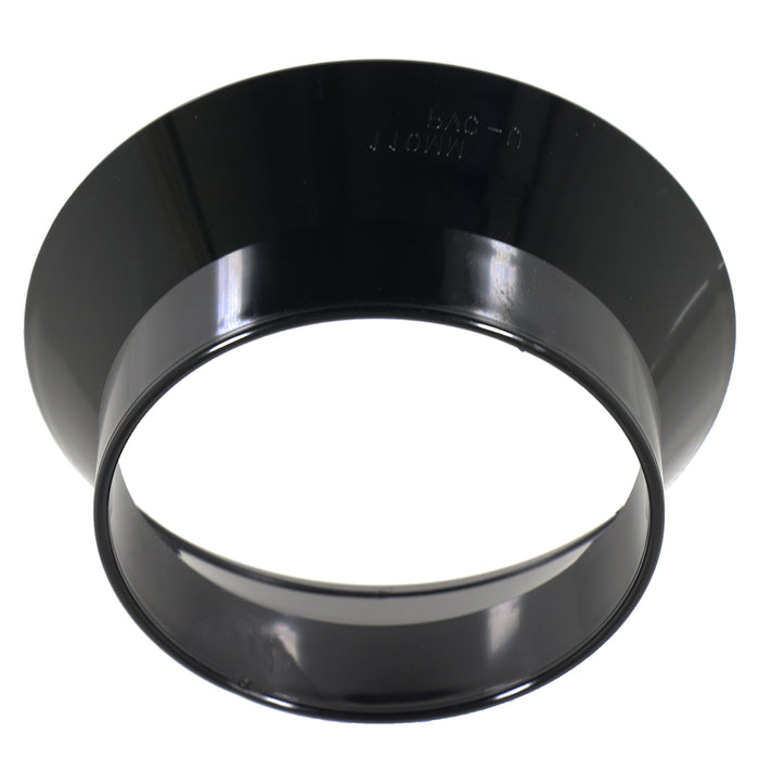110mm Weathering Collar Soil Solvent Weld Pipe Roof Vent Sleeve Weather Skirt (Black)