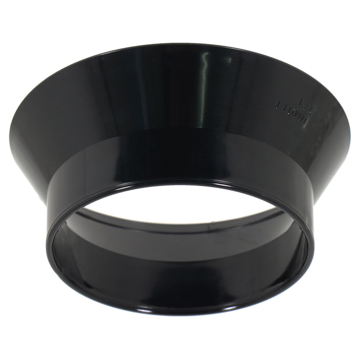 110mm Weathering Collar Soil Solvent Weld Pipe Roof Vent Sleeve Weather Skirt (Black)