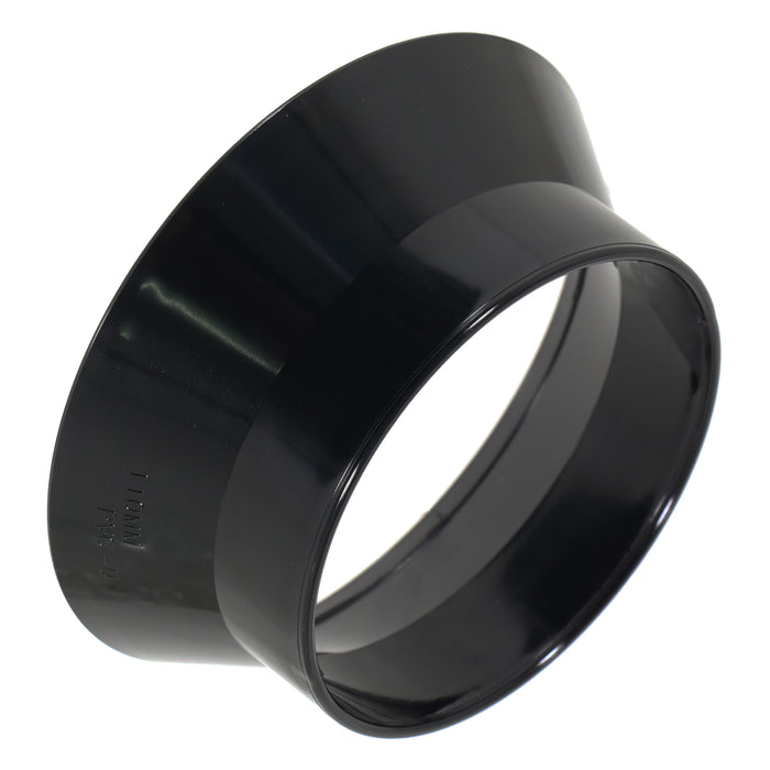110mm Weathering Collar Soil Solvent Weld Pipe Roof Vent Sleeve Weather Skirt (Black)