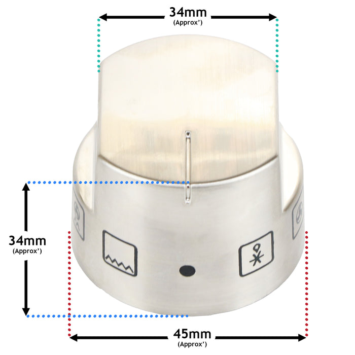 Oven Cooker Hob Switch Control Knob For Stoves Richmond Sterling Precision 1000DF 1100DF 1100E