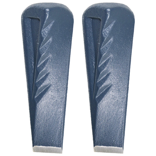 Twisted Log Splitter Wedge Heavy Duty Steel Wood Splitting Chisel Spike (2.5KG, 9", Pack of 2)