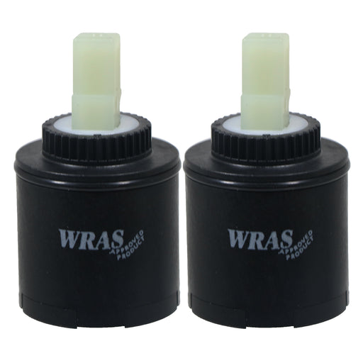 Mixer Tap Cartridge 35mm Single Monobloc Sink Basin Bath Hot Cold Water Valve (Pack of 2)