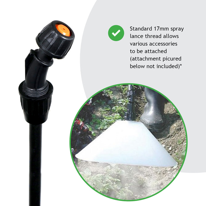 Knapsack Garden Weed Sprayer Backpack Pressure Spray Lance Napsack Pump 16L