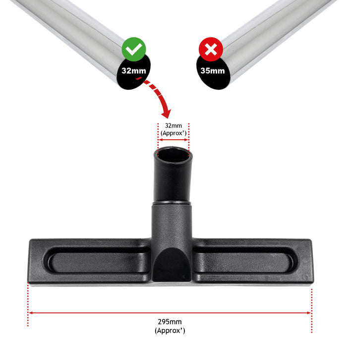 Hard Floor Slim Brush Tool for HOOVER Vacuum Cleaner 32mm