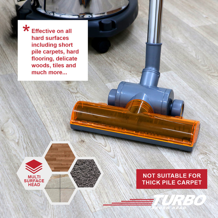 SPARES2GO Wheeled Turbo Brush Head Tool for Vax Vacuum Cleaners (32mm)