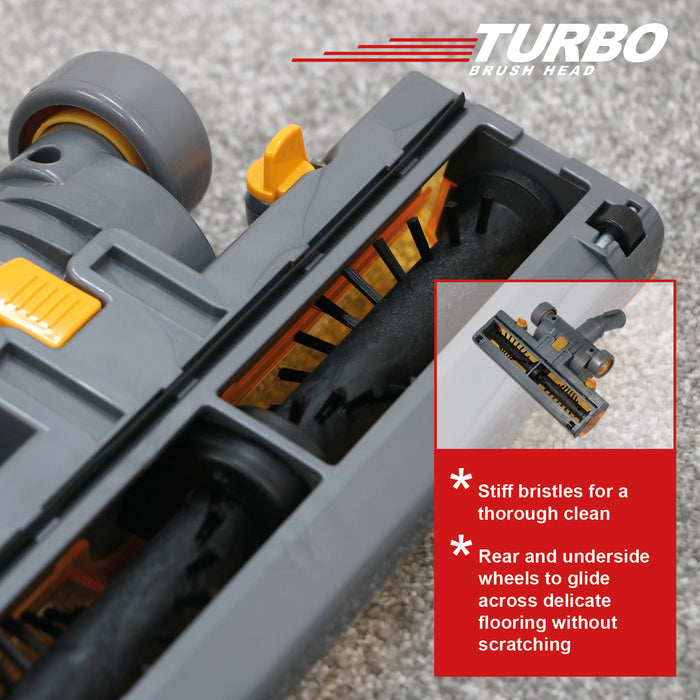 Turbine Head compatible with DYSON DC18 DC21 Vacuum Carpet Floor Tool Wheeled Turbo Brush 32mm