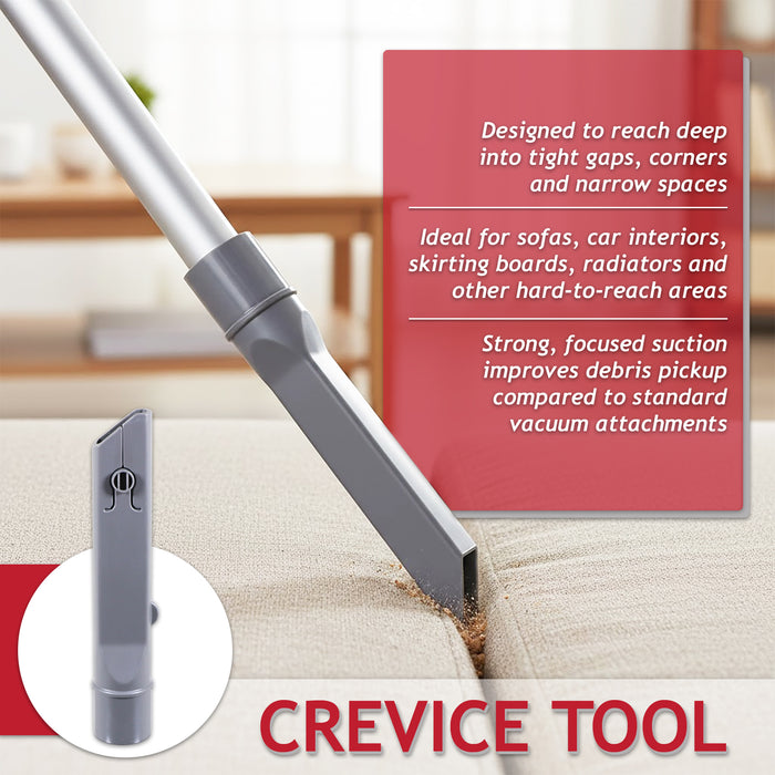 Universal 3 in 1 Vacuum Cleaner Brush Crevice Upholstery Dusting Mini Tool Attachment (32mm)