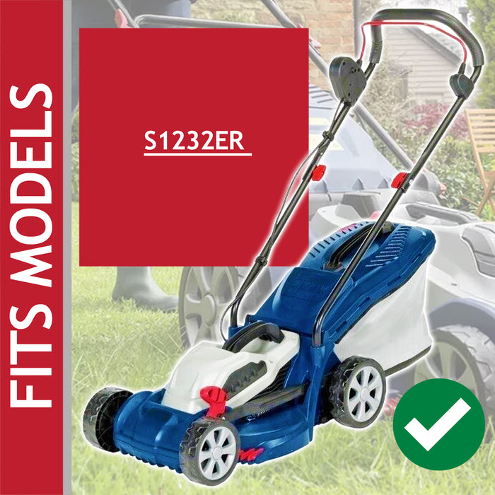 Metal Blade for Spear & Jackson S1232ER Lawnmower 32cm CY32 Powder Coated Steel Grass Cutter