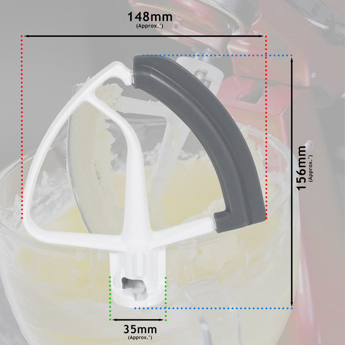 5KFE5T Type Flex Edge Beater for KitchenAid 4.3 4.7 4.8 L Tilt Head Stand Mixer K45SS KSM1 KSM8 KSM9
