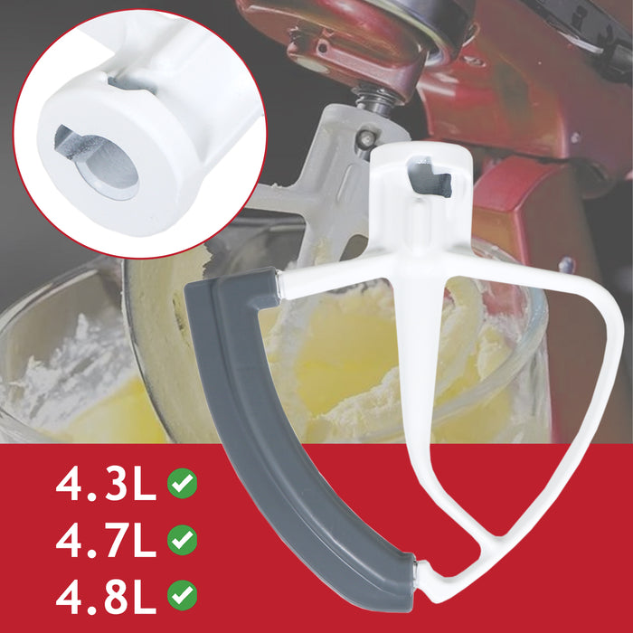 5KFE5T Type Flex Edge Beater for KitchenAid 4.3 4.7 4.8 L Tilt Head Stand Mixer K45SS KSM1 KSM8 KSM9