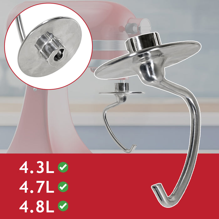 Dough Hook for KitchenAid 4.3L 4.7L 4.8L Tilt Head Stand Mixer KSM100 KSM103 KSM110