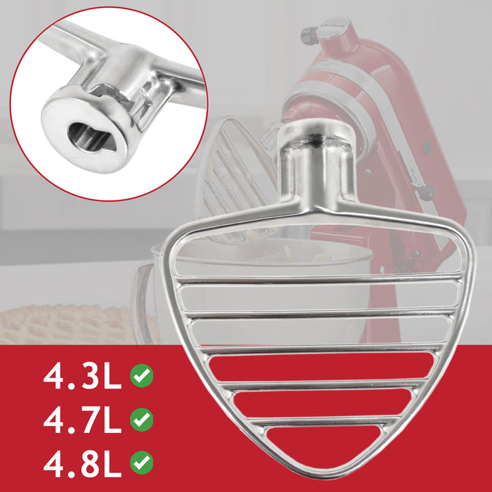 Pastry Beater KSMPB5SS Type for KitchenAid 4.3 4.7 4.8 L Tilt Head Stand Mixer KSM100 KSM103 KSM110