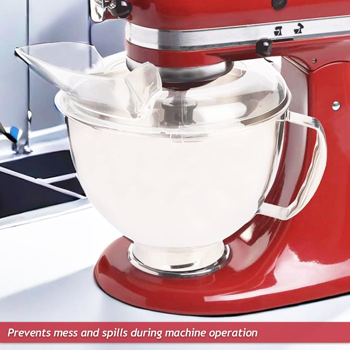 Splash Guard for KitchenAid 5KSM 7580 7591 7990 6.9L Stand Food Mixer Bowl Splatter Pouring Shield Cover