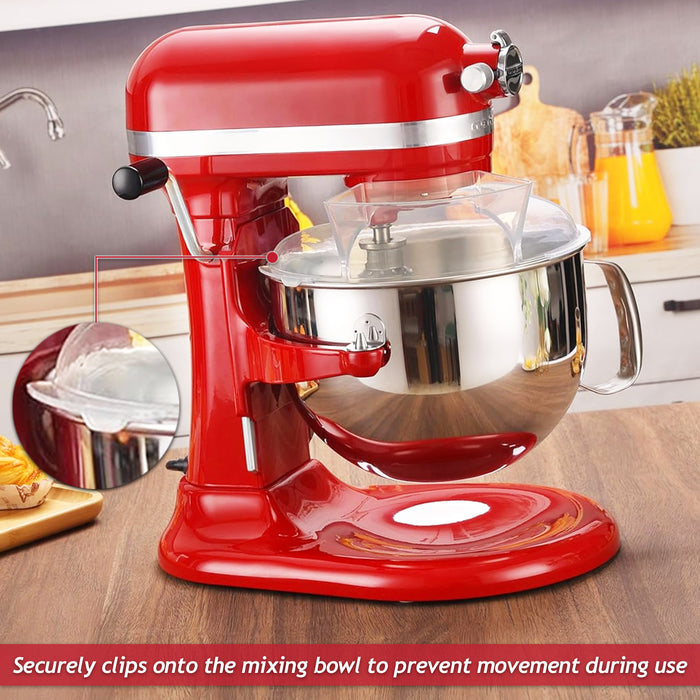 Splash Guard for KitchenAid 5KSM 7580 7591 7990 6.9L Stand Food Mixer Bowl Splatter Pouring Shield Cover