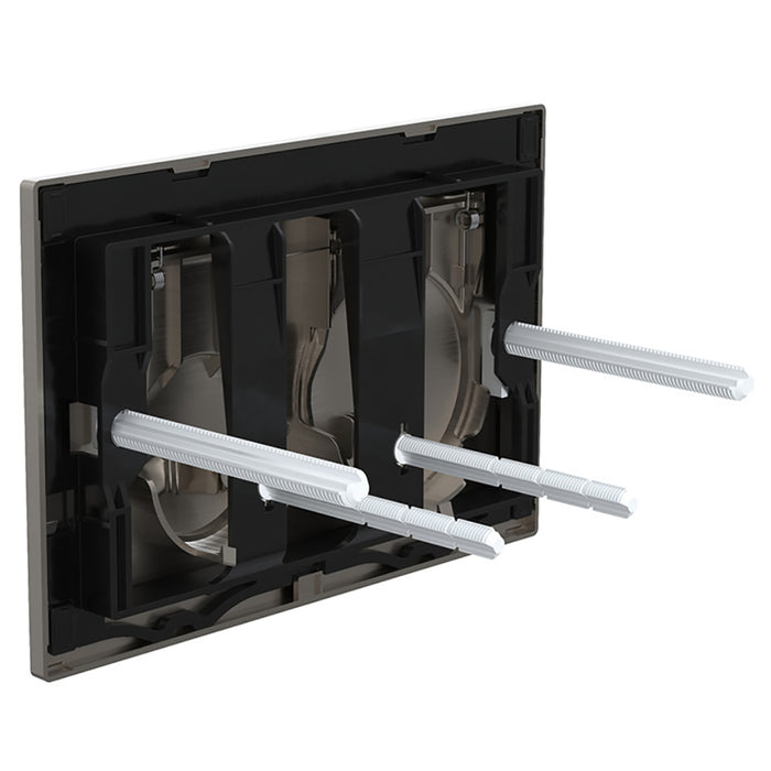 Luxury Flush Plate Kit for Skylo Concealed Toilet Cistern Wall Hung Frame (Brushed Nickel, 245mm x 165mm)